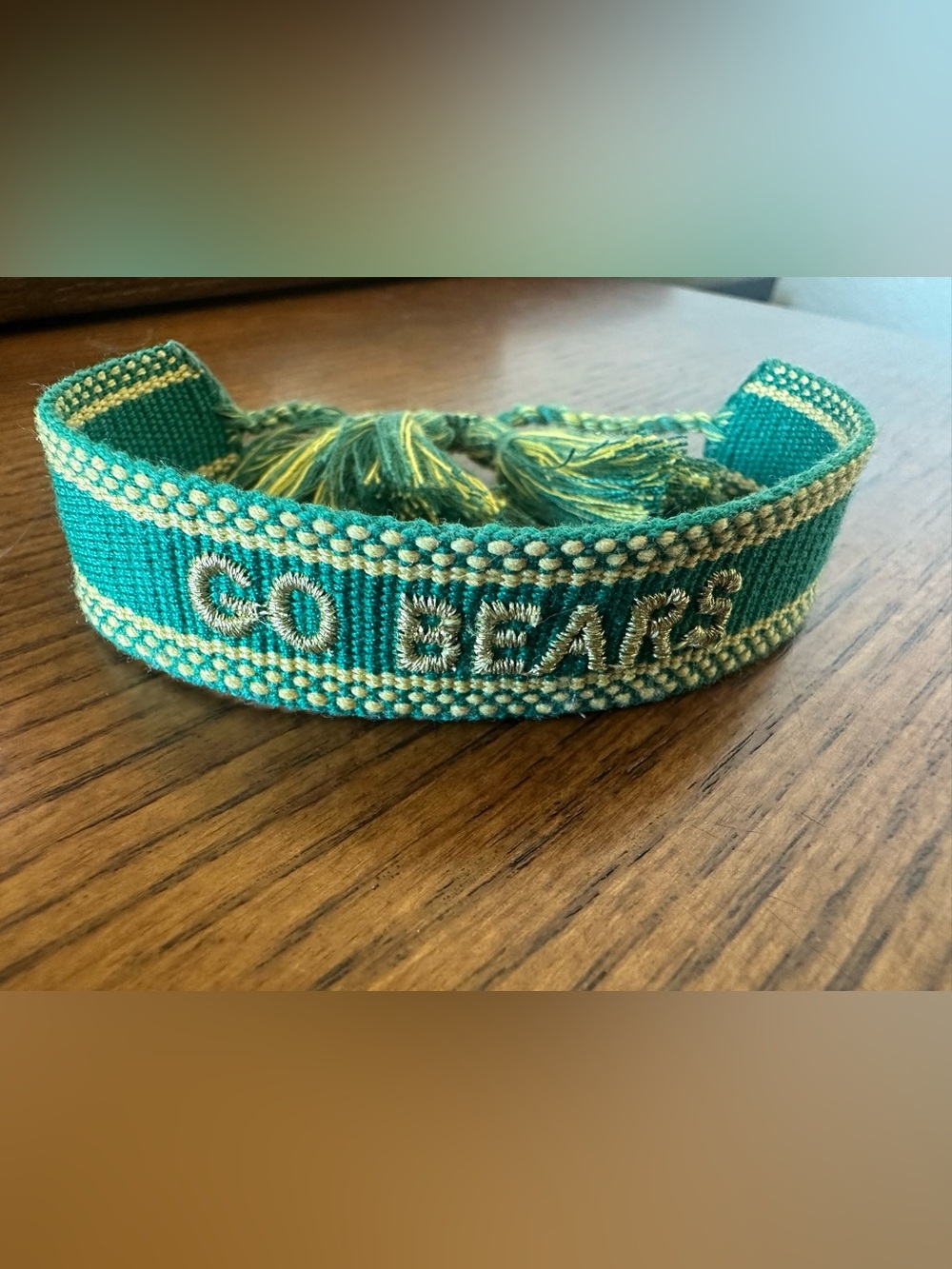 Go Bears Woven  Bracelet